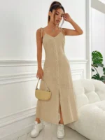 SHEIN Women’s Button linen Dress