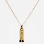NEFERU Name of the Gods – Hieroglyphic Cartouche Necklace