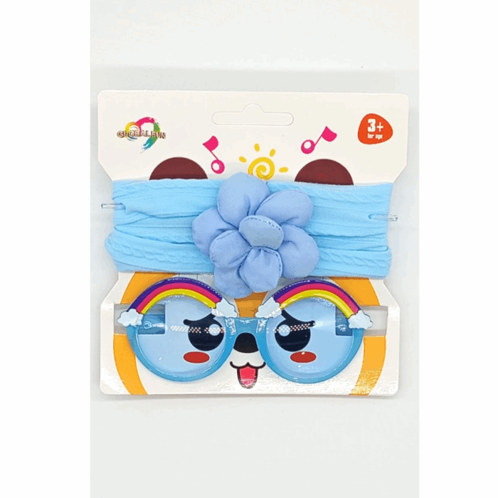 Rainbow glasses and bow - Image 1