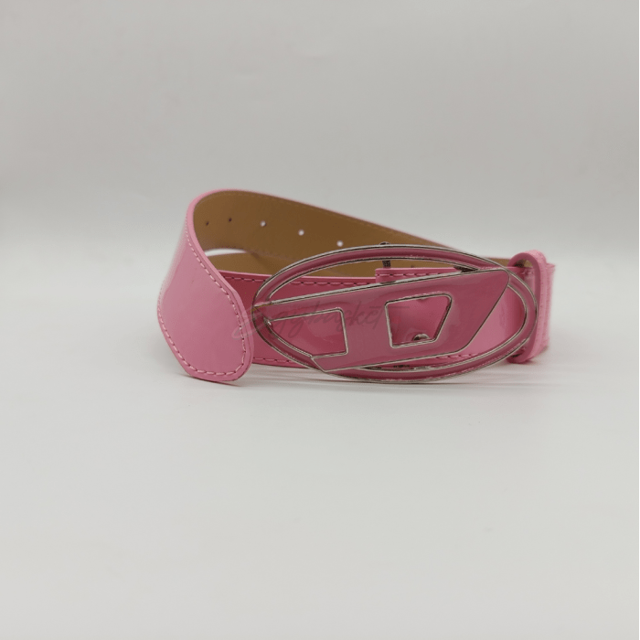 "Diesel women Belt pink polished leather" - Image 3