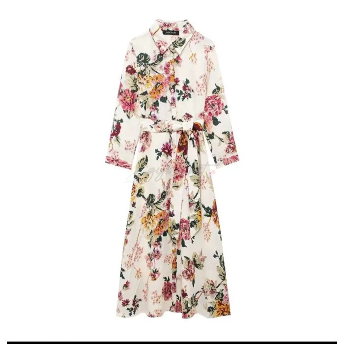 Floral Long Sleeve Dress