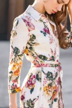Floral Long Sleeve Dress - Image 2