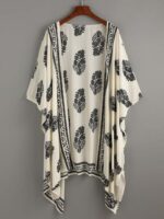 Shein Vintage-style kimono with elegant pattern print.