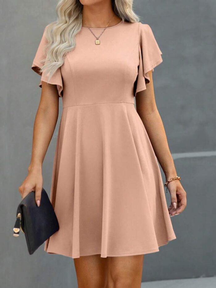 Shein Clasi Ruffle Sleeve Dress - Image 1