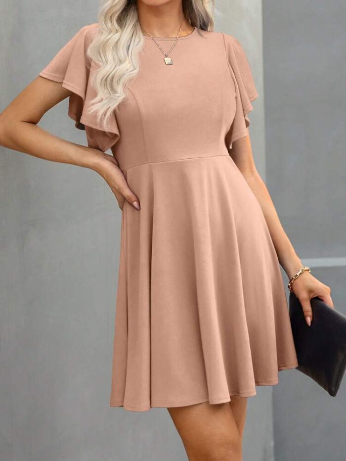 Shein Clasi Ruffle Sleeve Dress - Image 4