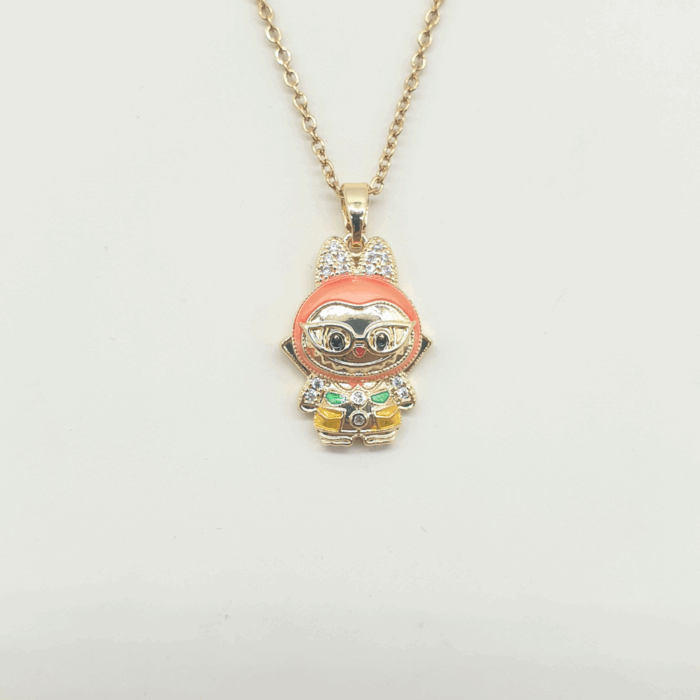 Neferu labubu Light Pink - Image 4