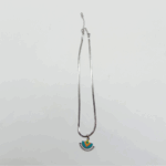 NEFERU Boho Geo Pendant – Silver Stainless Steel - Image 2