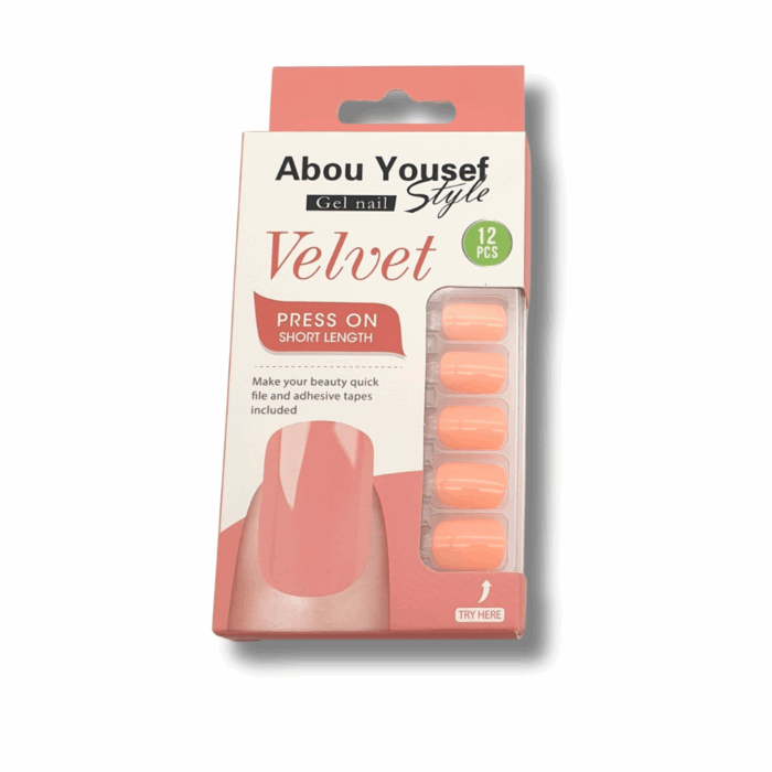 gel velvet press on short nails YS275 - Image 1