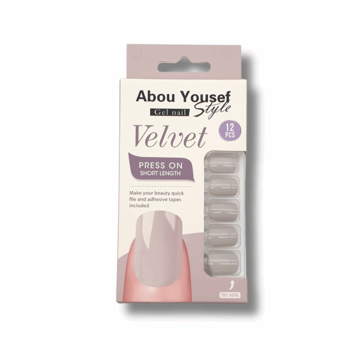 gel velvet press on short nails ys210 - Image 1