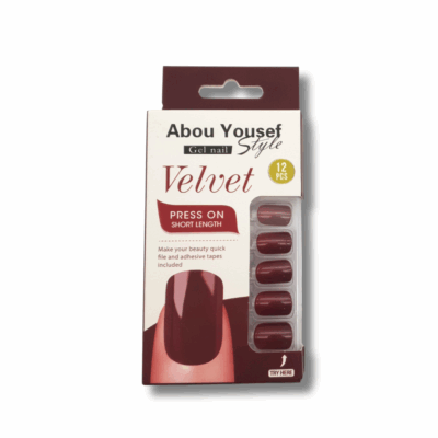 gel velvet press on short nails YS319