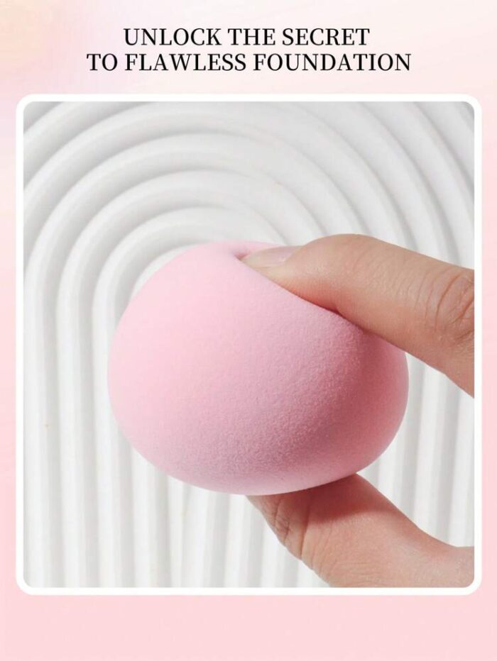 1pc Peach-Shaped Wet & Dry Makeup Sponge Blender - Image 2