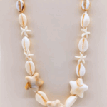 NEFERU Natural Statement Shell Necklace - Image 2