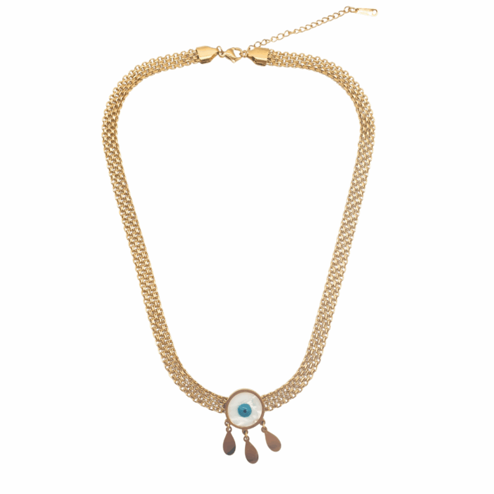 NEFERU Gold Evil Eye Choker - Image 3
