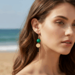 Green Glam Earrings