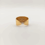 NEFERU Chunky Gold Evil Eye Ring - Image 2