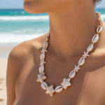NEFERU Natural Statement Shell Necklace