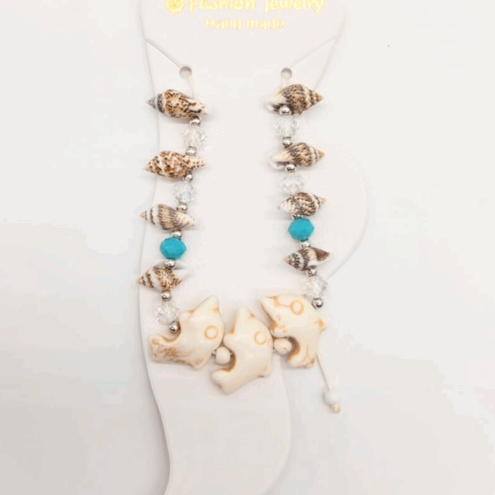 NEFERU Shell Beach Anklet - Image 3
